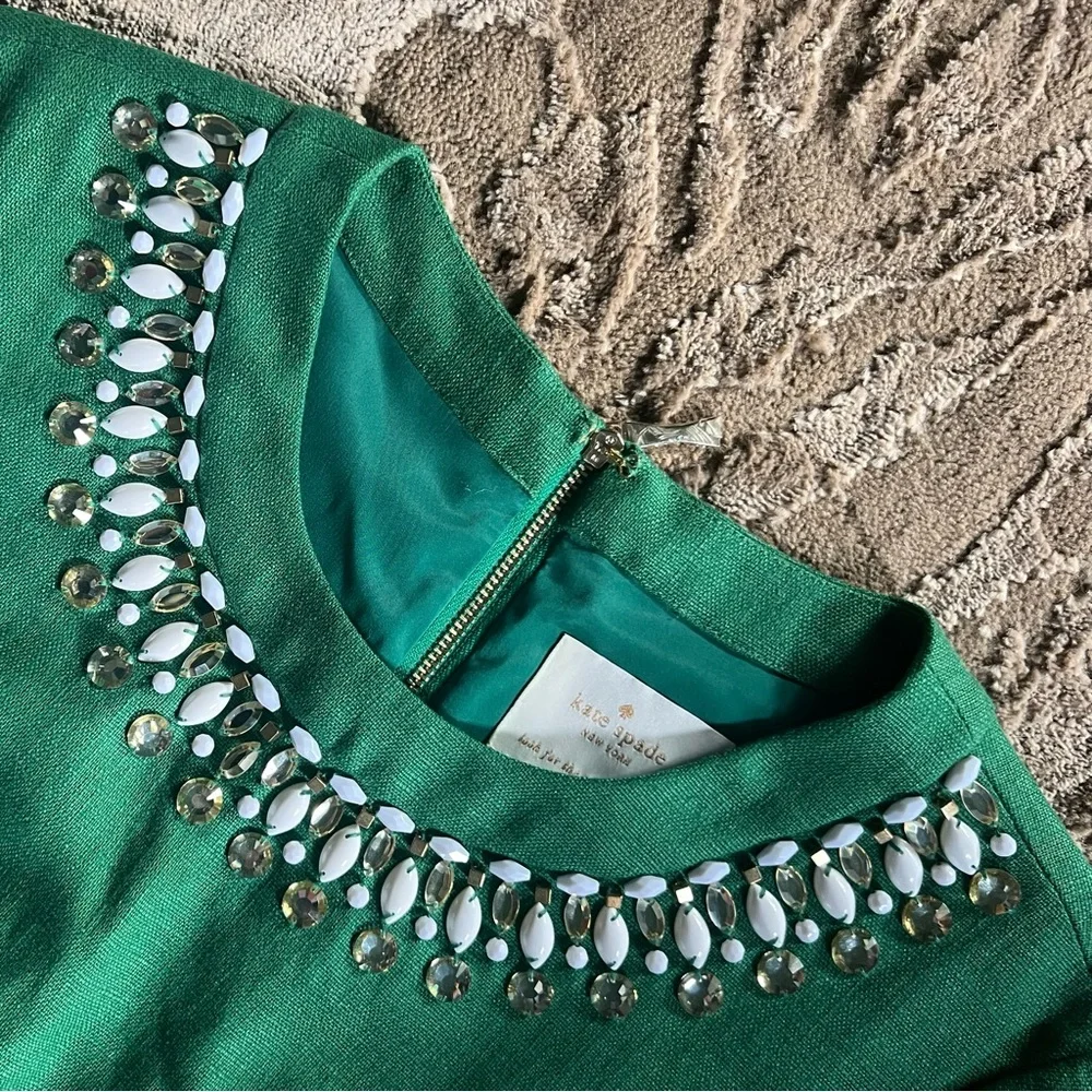 Kate Spade Mindy Linen Dress, EUC - Picture 5 of 9